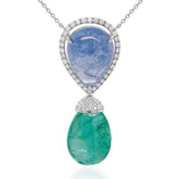 Emerald and Sapphire Pendant